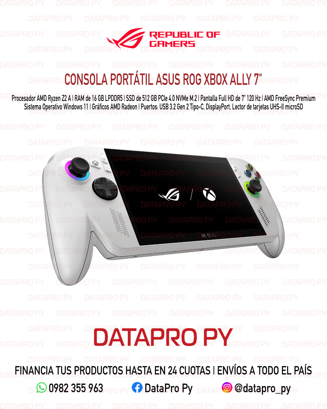 Consola Portátil Asus ROG XBOX Ally 7”